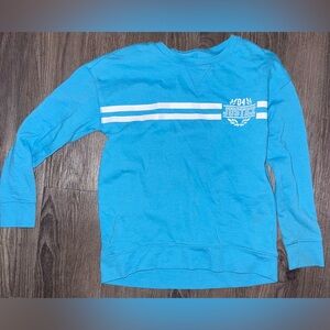 Justice blue Sweatshirt with White Accents